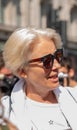 British actress Emma Thompson at the Extinction Rebellion protest at Oxford Circus London UK.