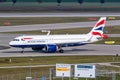 British Airways Airbus A320neo airplane Munich MÃÂ¼nchen Airport in Germany