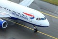 British Airways Airbus A319 taxiing Royalty Free Stock Photo
