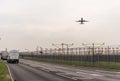 LONDON, ENGLAND - SEPTEMBER 25, 2017: British Airways Airlines Boeing 777 G-VIIE taking off in London Heathrow International Airpo