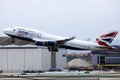 British Airways Boeing B747 One World livery Royalty Free Stock Photo