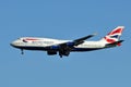 British Airways Boeing 747 Landing