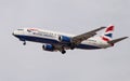 British Airways Boeing 737 Royalty Free Stock Photo