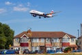 British Airways Boeing 787-9 Dreamliner airplane London Heathrow Airport in the United Kingdom aircraft noise