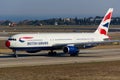 British Airways Boeing 767 Royalty Free Stock Photo