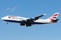 British Airways Boeing 747-400 G-BYGE Royalty Free Stock Photo