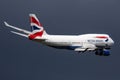 British Airways Boeing 747-400 G-CIVW passenger plane departure at London Heathrow Airport Royalty Free Stock Photo