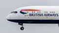 British Airways Boeing 787 landing