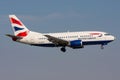 British Airways Boeing 737-500 Royalty Free Stock Photo