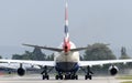 British Airways Boeing 747 taxiing