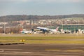 British airways Embraer E-190SR jet in Zurich in Switzerland Royalty Free Stock Photo