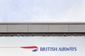 British Airways logo on a wall Royalty Free Stock Photo