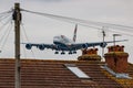 British airways plane landing Royalty Free Stock Photo