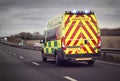 Ambulance emergency on motorway road