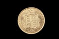 British ancient gold coin Royalty Free Stock Photo