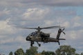 An AH-64D Apache Longbow attack helicopter