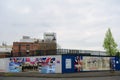 British Army Base wall, Belfast, Northern Ireland