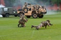British Army force during military demonstration show
