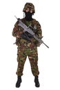 British Army Soldier with assault rifle Royalty Free Stock Photo