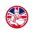 British Artisan Cheese Maker Union Jack Flag Icon