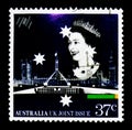 British and Australian Parliaments, Queen Elizabeth II, Australi Royalty Free Stock Photo