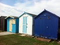British beach huts Royalty Free Stock Photo