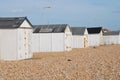 British beach huts, Sussex Royalty Free Stock Photo