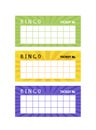 British bingo cards for party with place for numbers Royalty Free Stock Photo