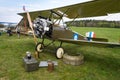 British biplane aircraft from First World War Sopwith Strutter replica Royalty Free Stock Photo