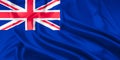 The British Blue Ensign Flag Rippled