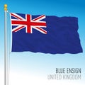 British blue ensign flag, United Kingdom