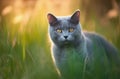 British Blue Shorthair cat.