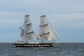 British brig TS Royalist sailing Royalty Free Stock Photo