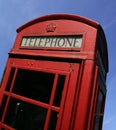 British call box Royalty Free Stock Photo
