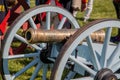 British Cannon on Display at Revolutionary War Re-enactment