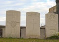 British Cemetery flanders fields great world war Royalty Free Stock Photo