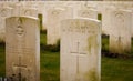 British Cemetery flanders fields great world war Royalty Free Stock Photo