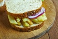 British Chip Butty Royalty Free Stock Photo