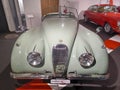 British classic vehicle Jaguar XK120 in the Romanshorn\'s privat museum Royalty Free Stock Photo