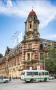 British colonial building in central yangon myanmar