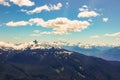 British Columbia mountains. Beautiful British Columbia mountains and river Royalty Free Stock Photo