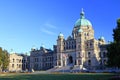 British Columbia Parliament Building in Evening Light, Victoria, Vancouver Island, BC, Canada Royalty Free Stock Photo