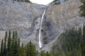 British Columbia.Takakkaw falls the largest waterfall in the sta