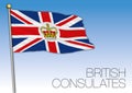 British Consulate flag, United Kingdom, Europe