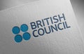 British-council-1 on paper texture Royalty Free Stock Photo