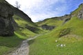 British countryside landscape with mountains