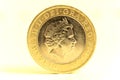 British currency Two Pound Coin Royalty Free Stock Photo