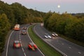 British dual carriageway road