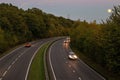 British dual carriageway road