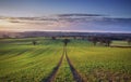 British Farming Fields at Spring